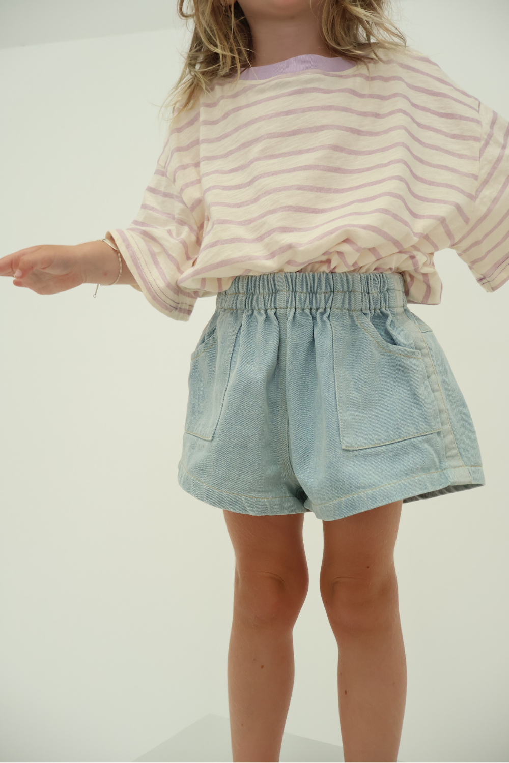 Duo Denim Shorts | Vintage Blue