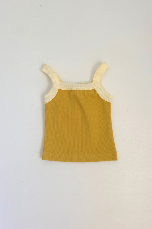 Duo Ribbed Singlet | Honey