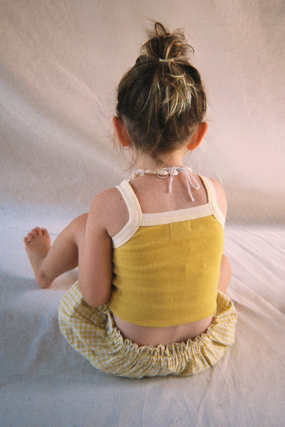 Duo Ribbed Singlet | Honey