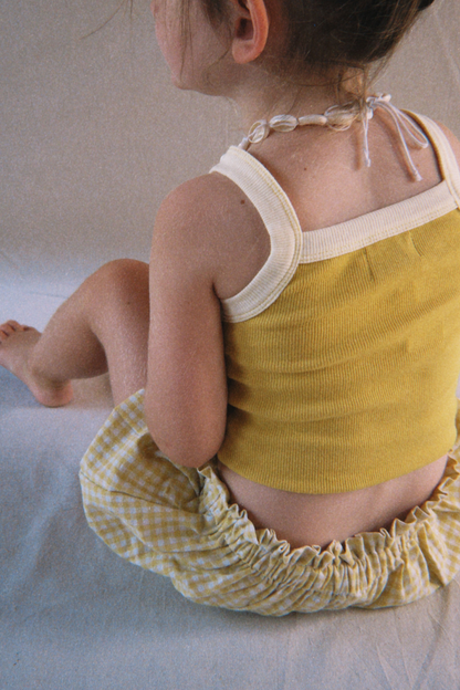 Duo Ribbed Singlet | Honey