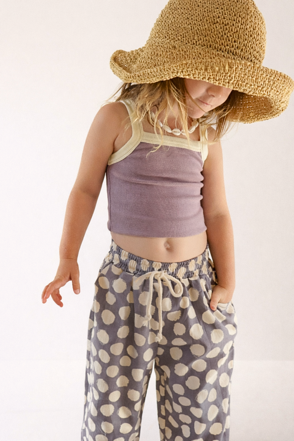 Duo Ribbed Singlet | Lavender