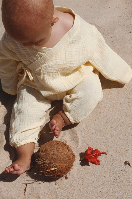Muslin Kimono Romper | Butter