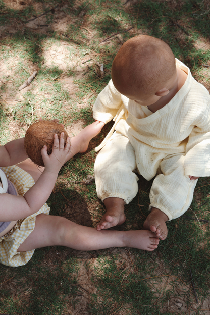 Muslin Kimono Romper | Butter