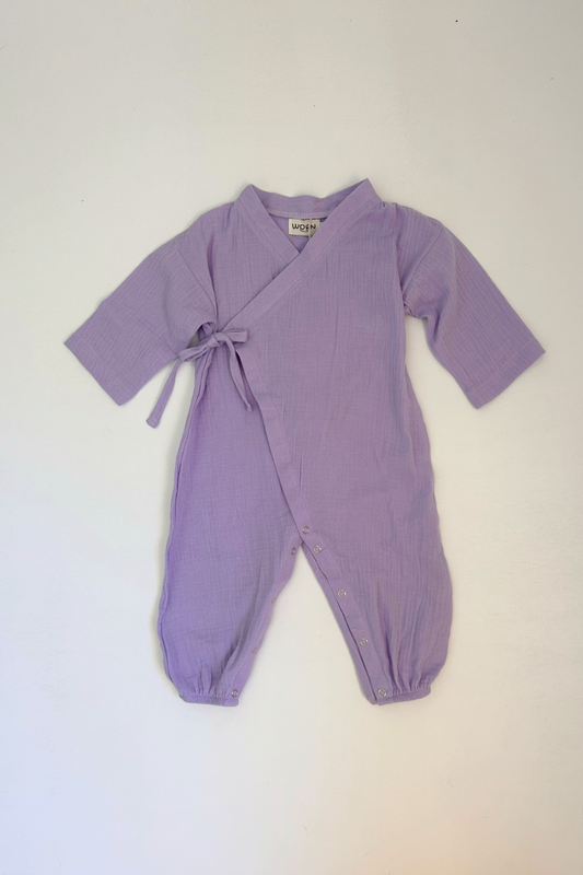 Muslin Kimono Romper | Lavender