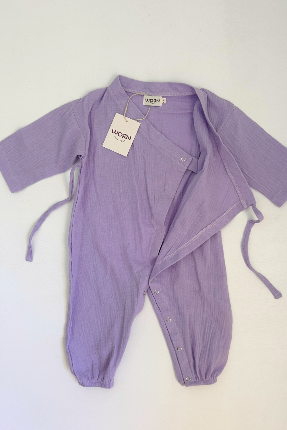 Muslin Kimono Romper | Lavender
