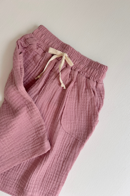 Muslin Pocket Pants | Berry