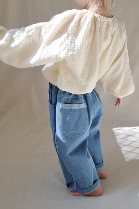 Muslin Pullover Top | Milk