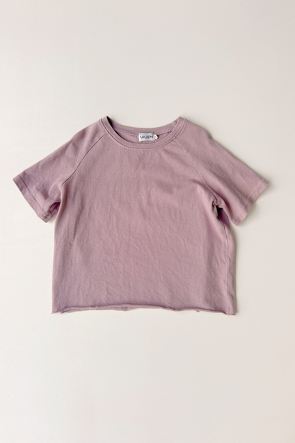 Linen Terry Oversized Tee | Mushroom