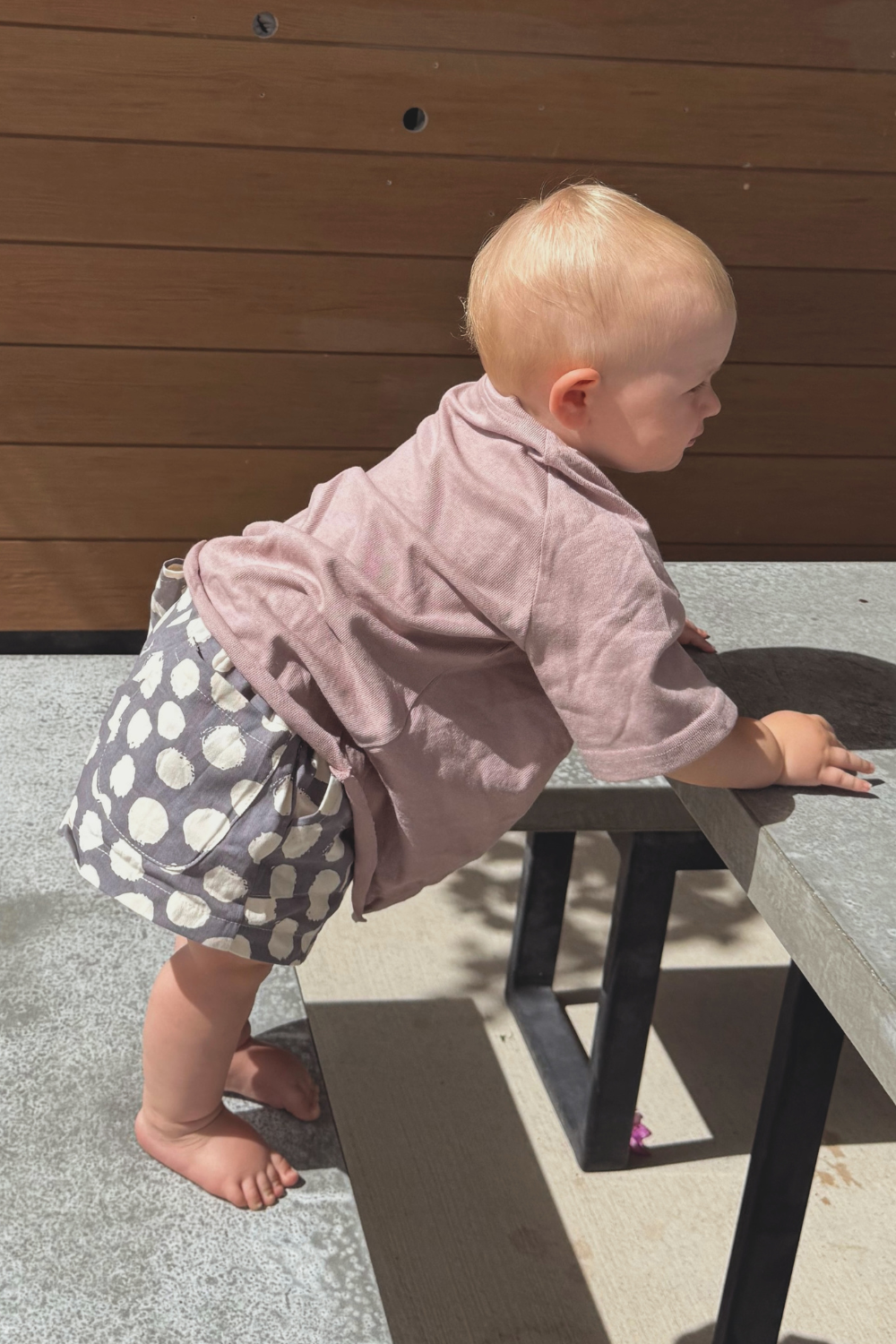 Linen Terry Oversized Tee | Mushroom