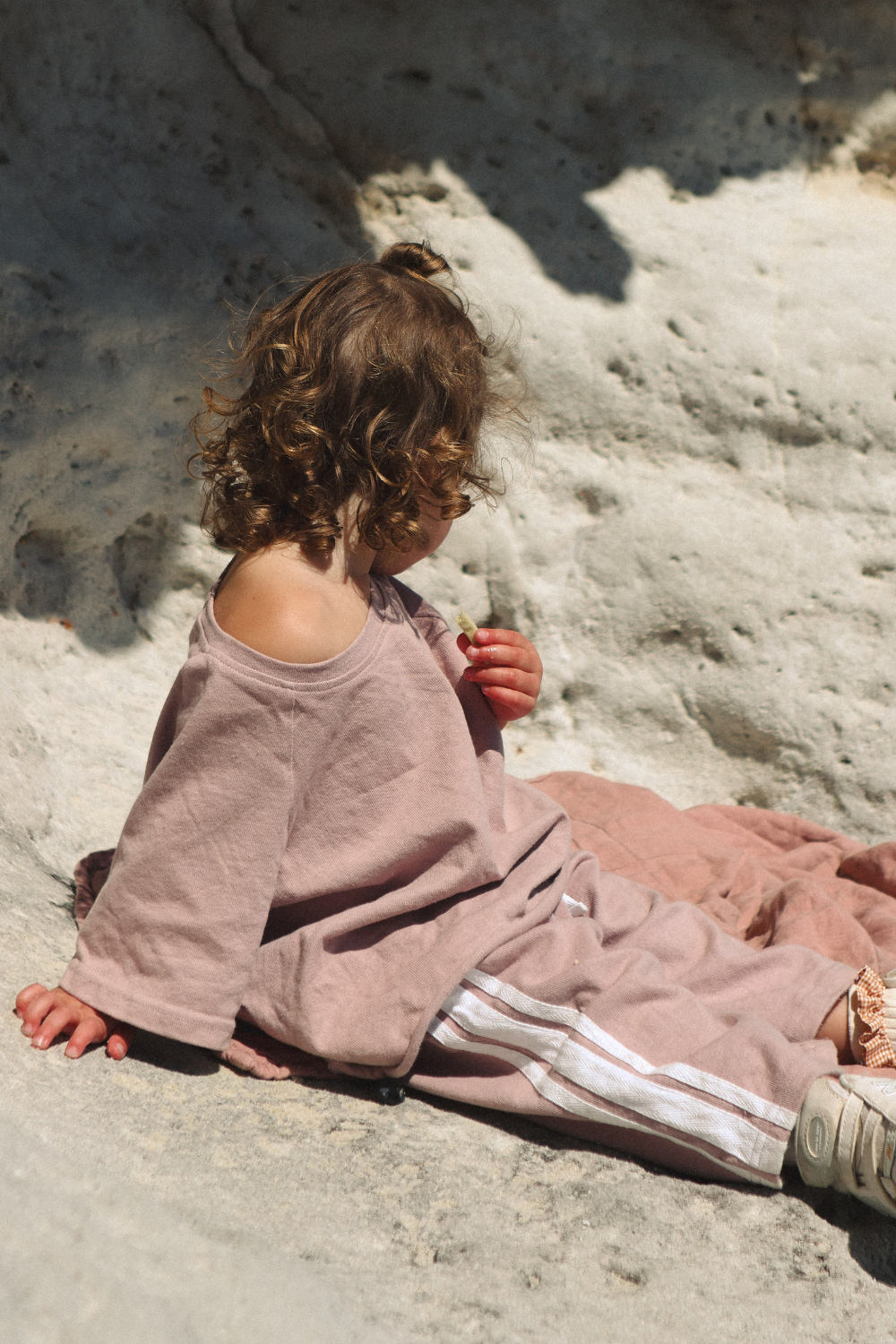 Linen Terry Oversized Tee | Mushroom