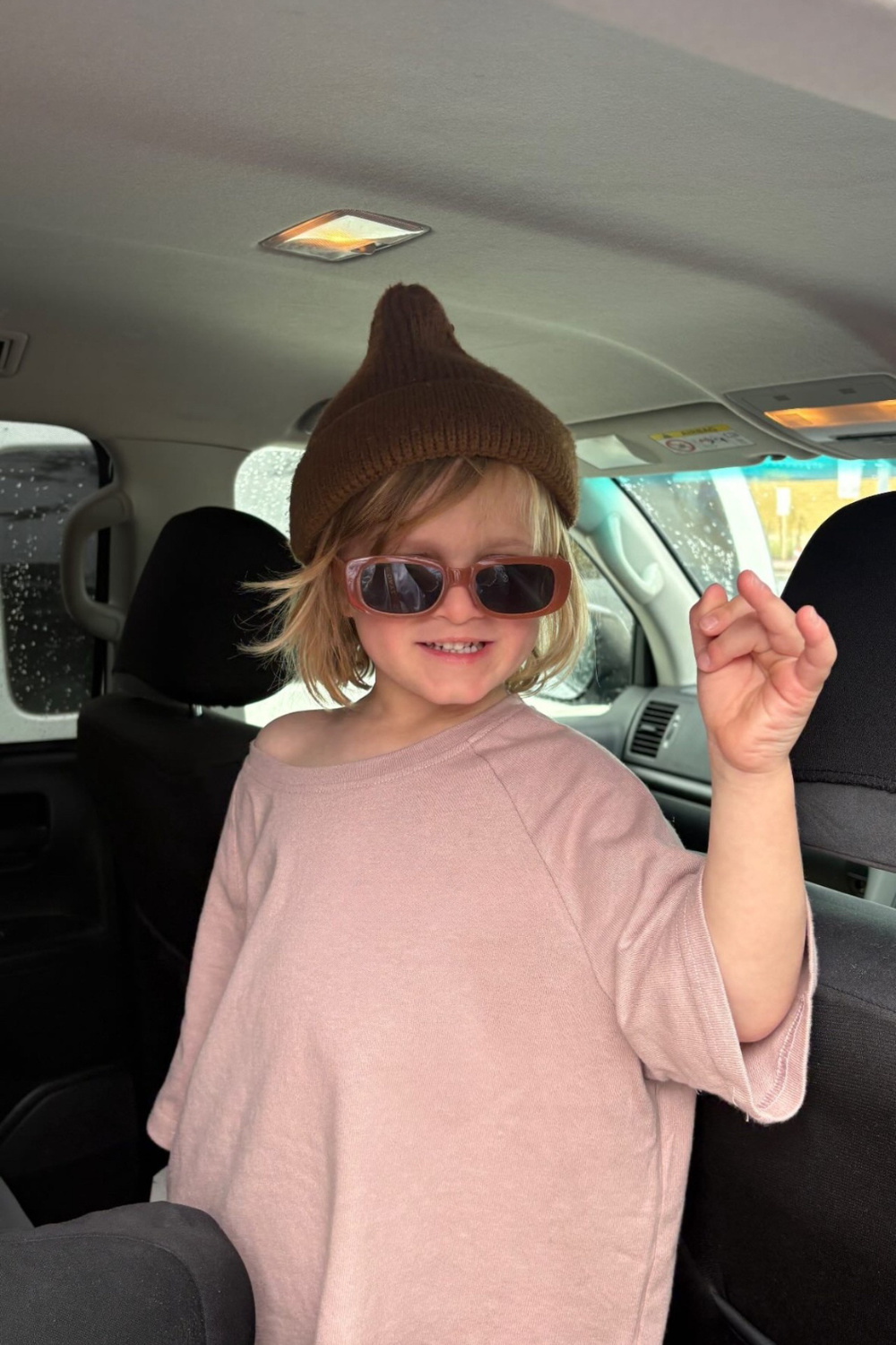 Linen Terry Oversized Tee | Mushroom