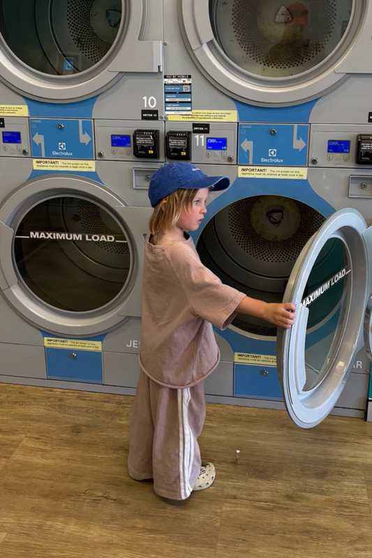 Linen Terry Racer Pants | Mushroom