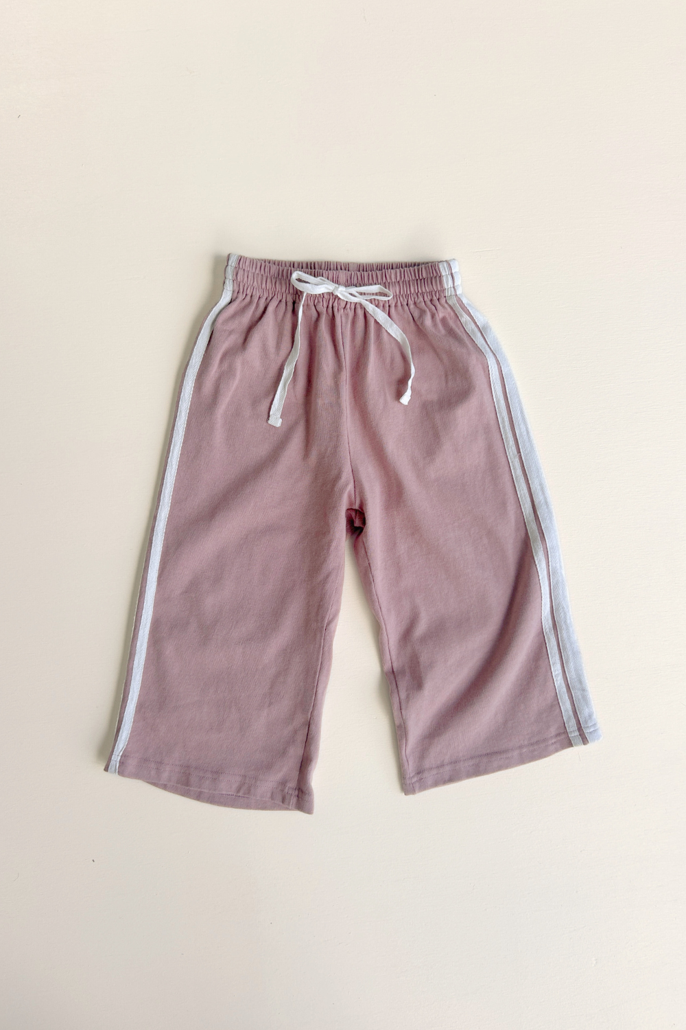 Linen Terry Racer Pants | Mushroom