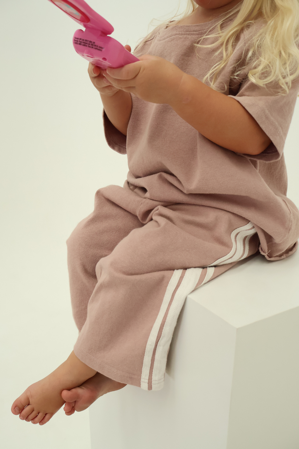 Linen Terry Oversized Tee | Mushroom