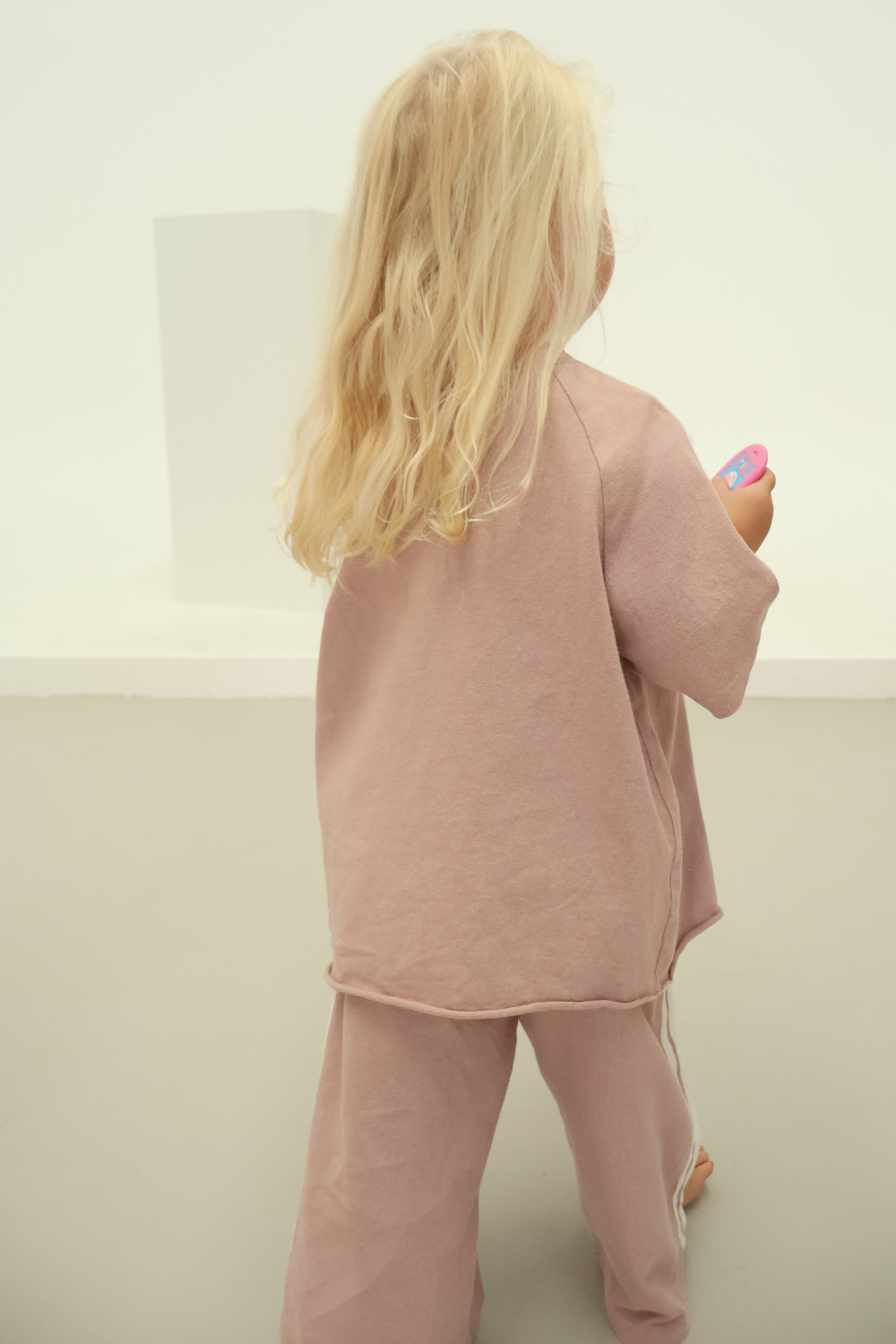 Linen Terry Oversized Tee | Mushroom