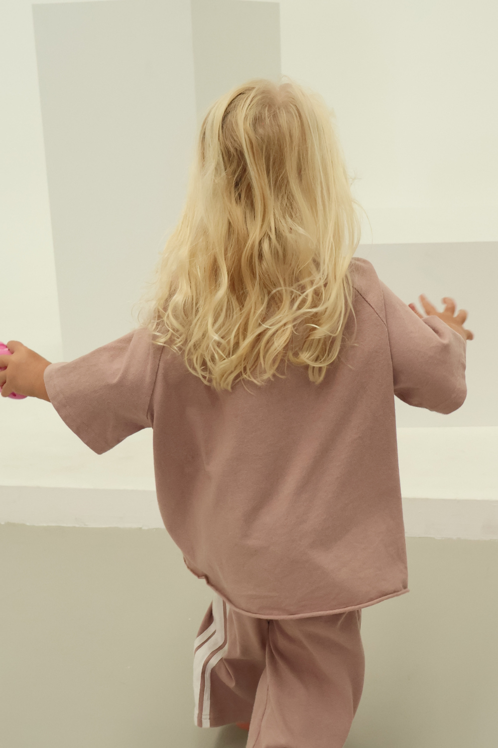 Linen Terry Oversized Tee | Mushroom