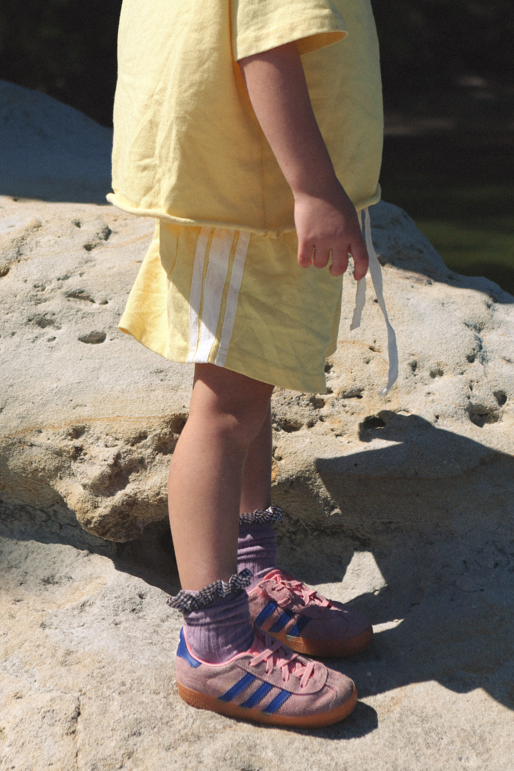 Linen Terry Racer Shorts | Honey