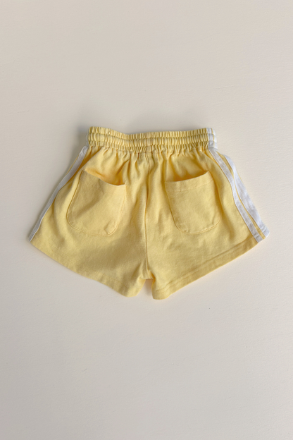 Linen Terry Racer Shorts | Honey