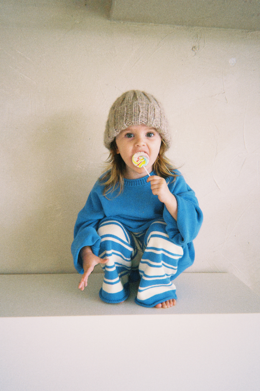 Rolly Knit Jumper | Blueberry