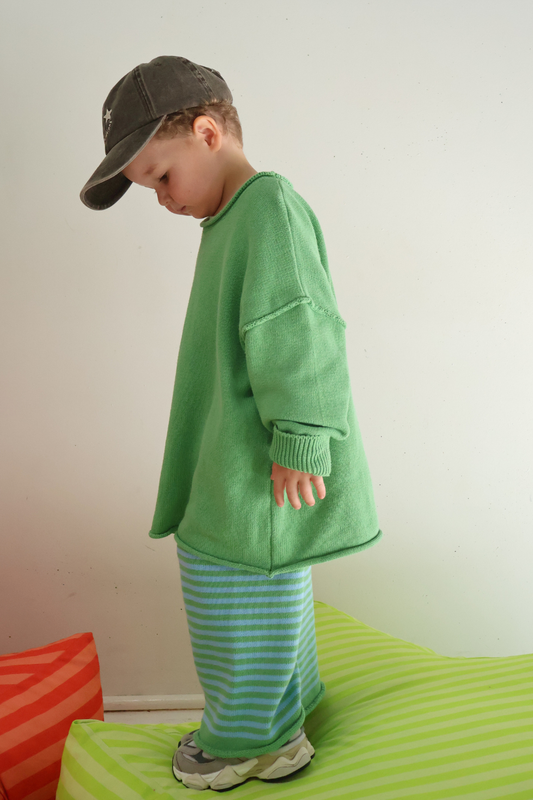 Rolly Knit Jumper | Apple Green