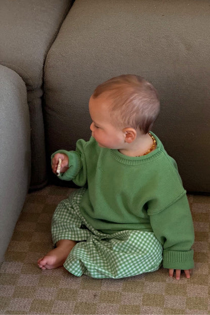 Rolly Knit Jumper | Apple Green