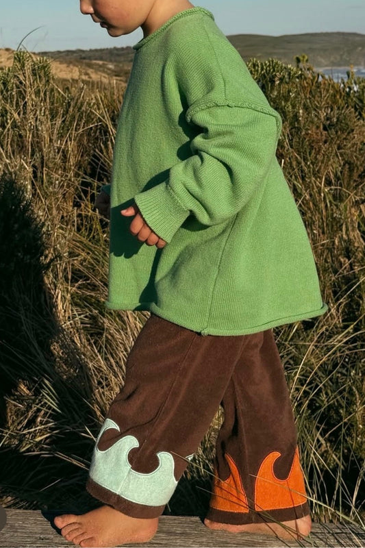 Rolly Knit Jumper | Apple Green