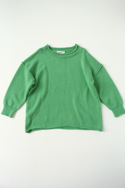 Rolly Knit Jumper | Apple Green