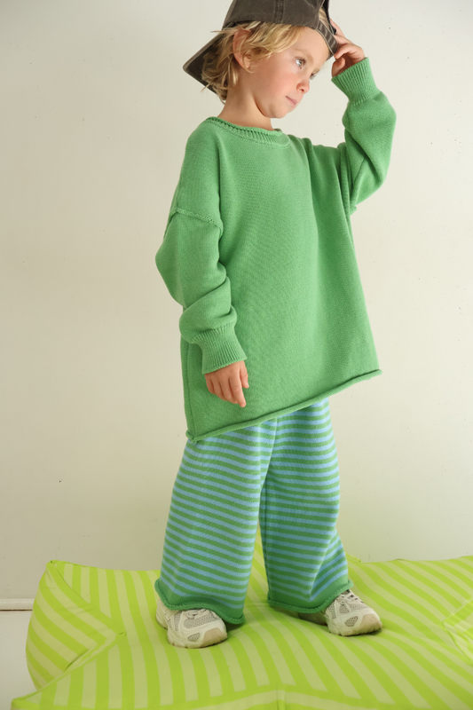 Rolly Knit Jumper | Apple Green