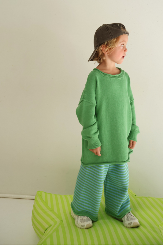 Rolly Knit Jumper | Apple Green