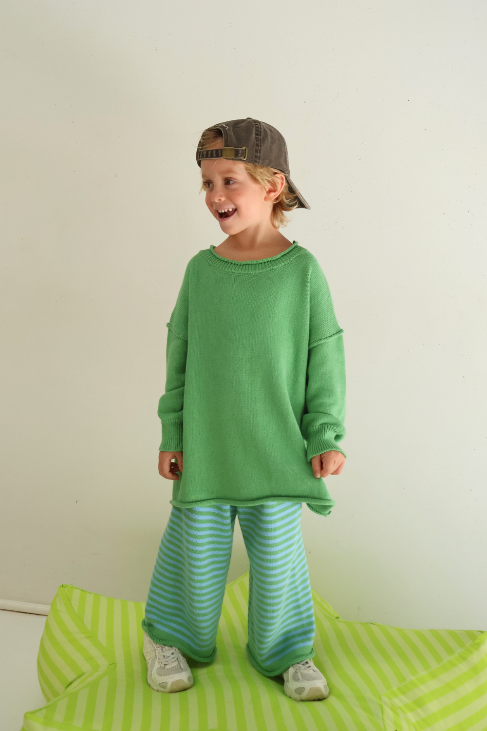 Rolly Knit Jumper | Apple Green