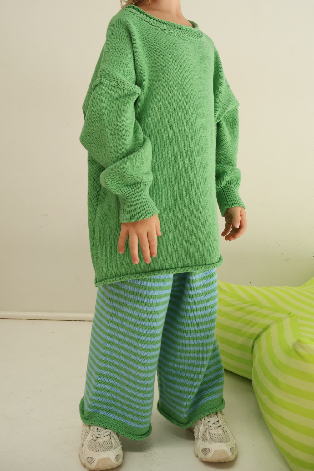 Rolly Knit Jumper | Apple Green