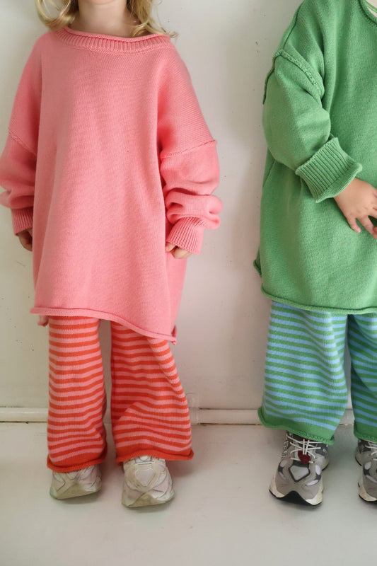 Rolly Knit Jumper | Strawberry Milk