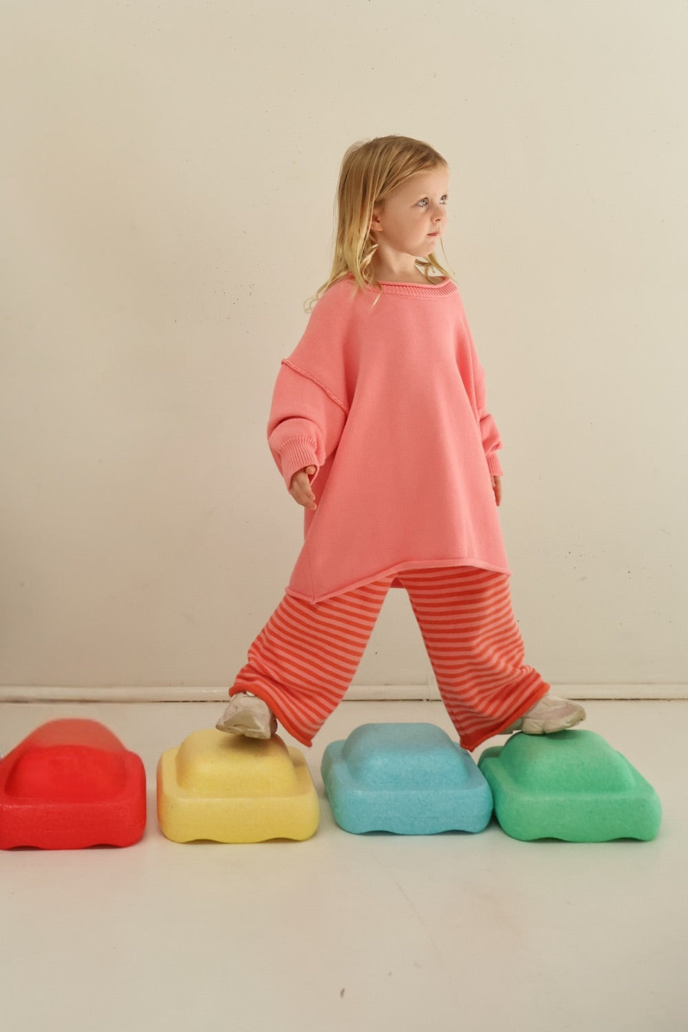 Rolly Knit Jumper | Strawberry Milk