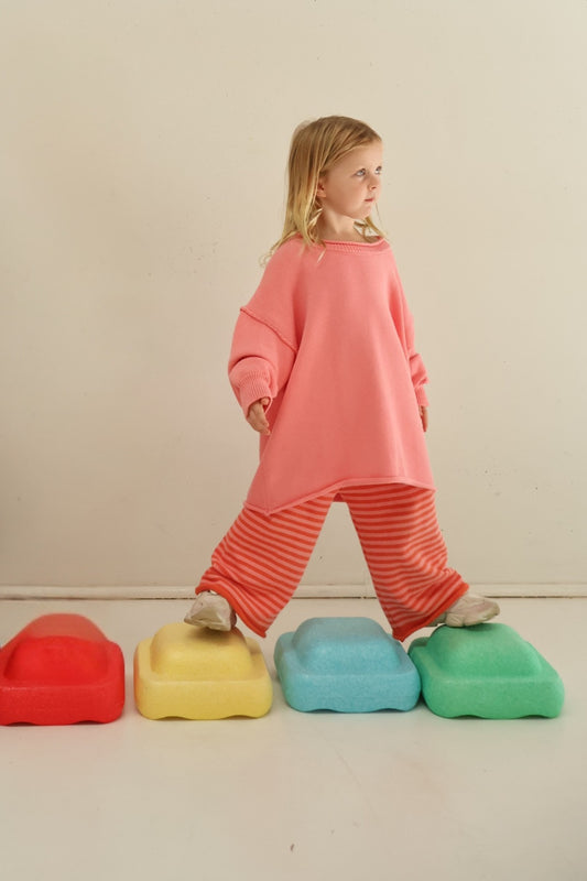 Rolly Knit Jumper | Strawberry Milk
