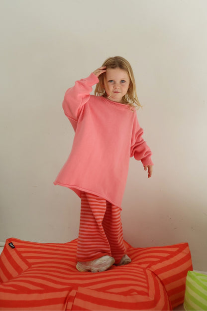 Rolly Knit Jumper | Strawberry Milk