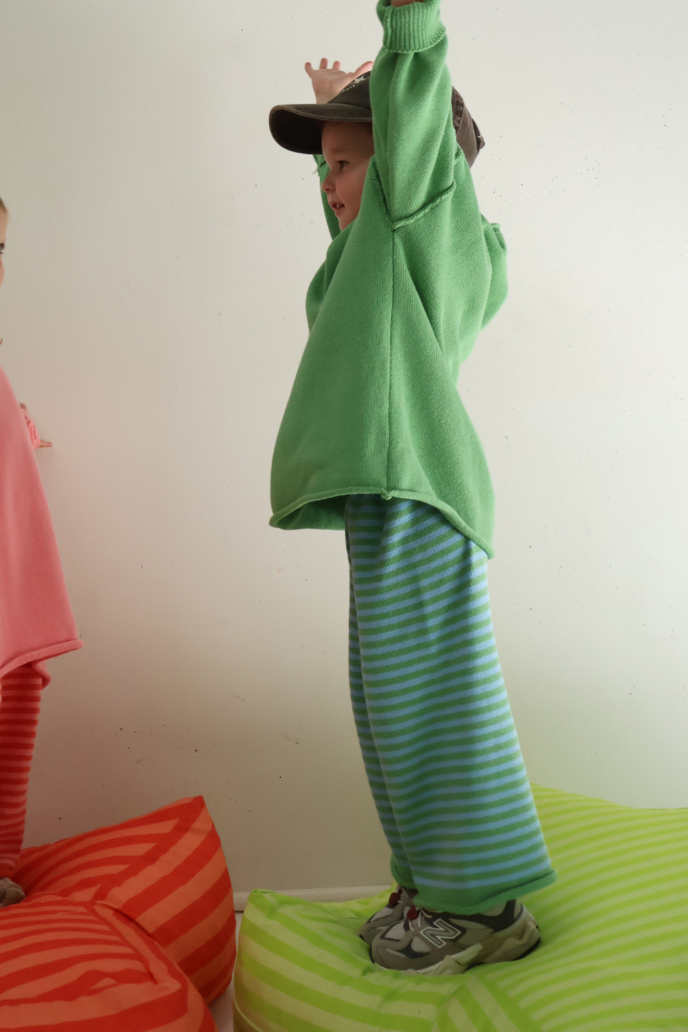 Rolly Knit Pants | Apple Stripe
