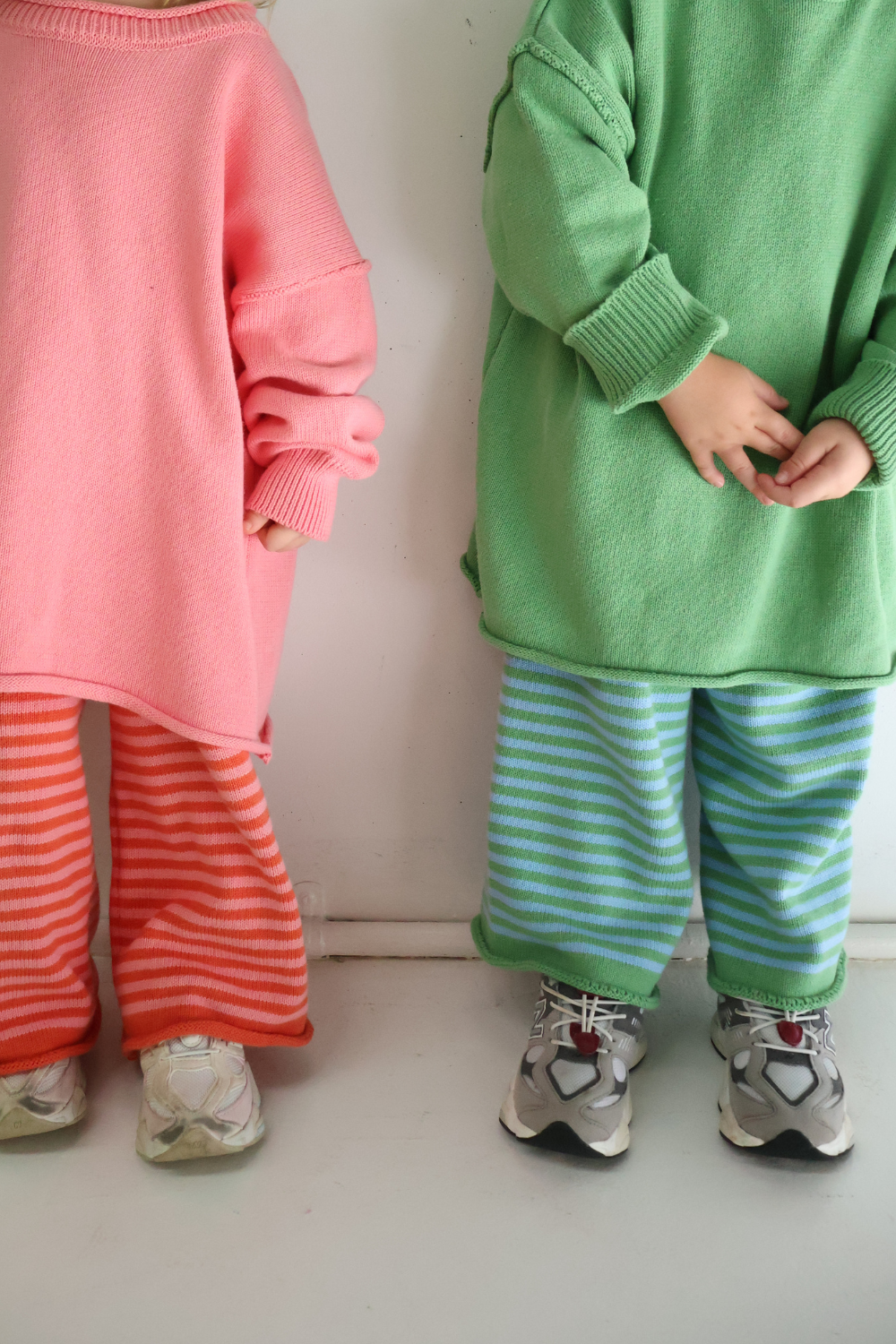 Rolly Knit Pants | Apple Stripe