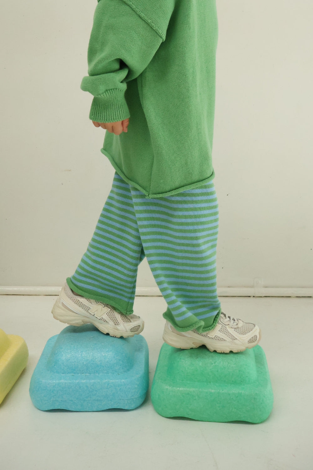 Rolly Knit Pants | Apple Stripe