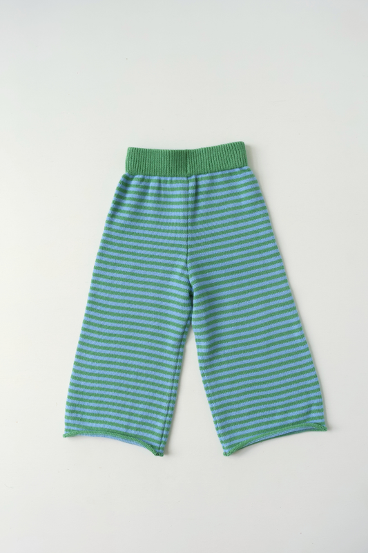 Rolly Knit Pants | Apple Stripe