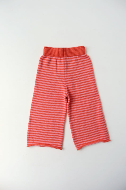 Rolly Knit Pants | Strawberry Stripe