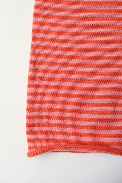 Rolly Knit Pants | Strawberry Stripe