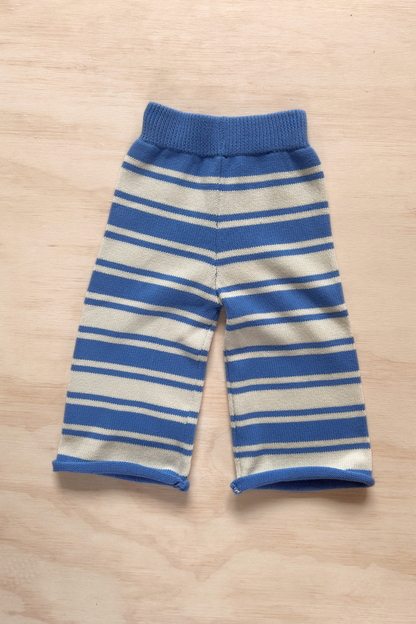 Rolly Stripe Knit Pants | Blueberry