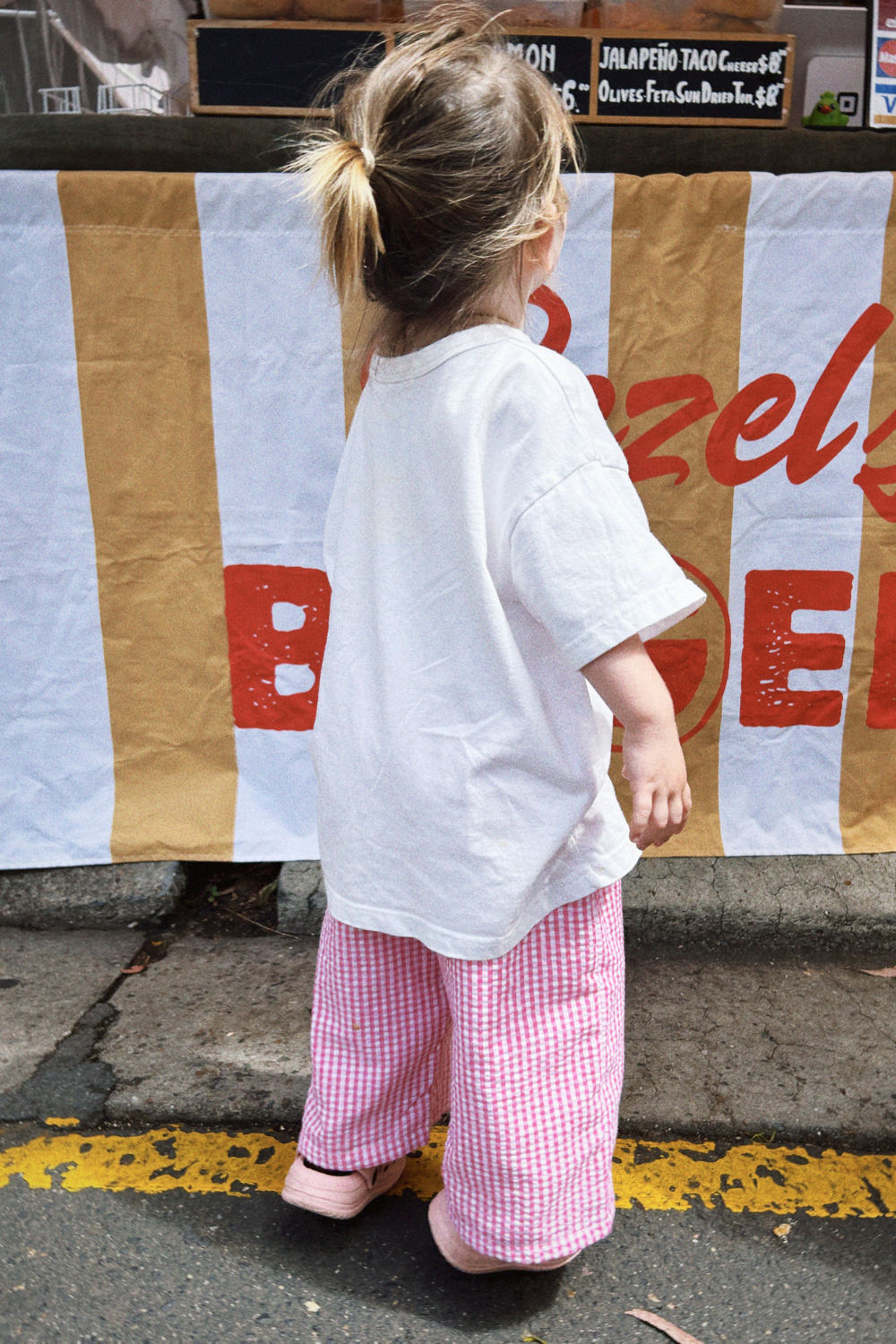 Kids Cotton Seersucker All Day Pants - Raspberry Pink Gingham