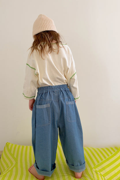 Staple Barrel Jeans | Denim Blue