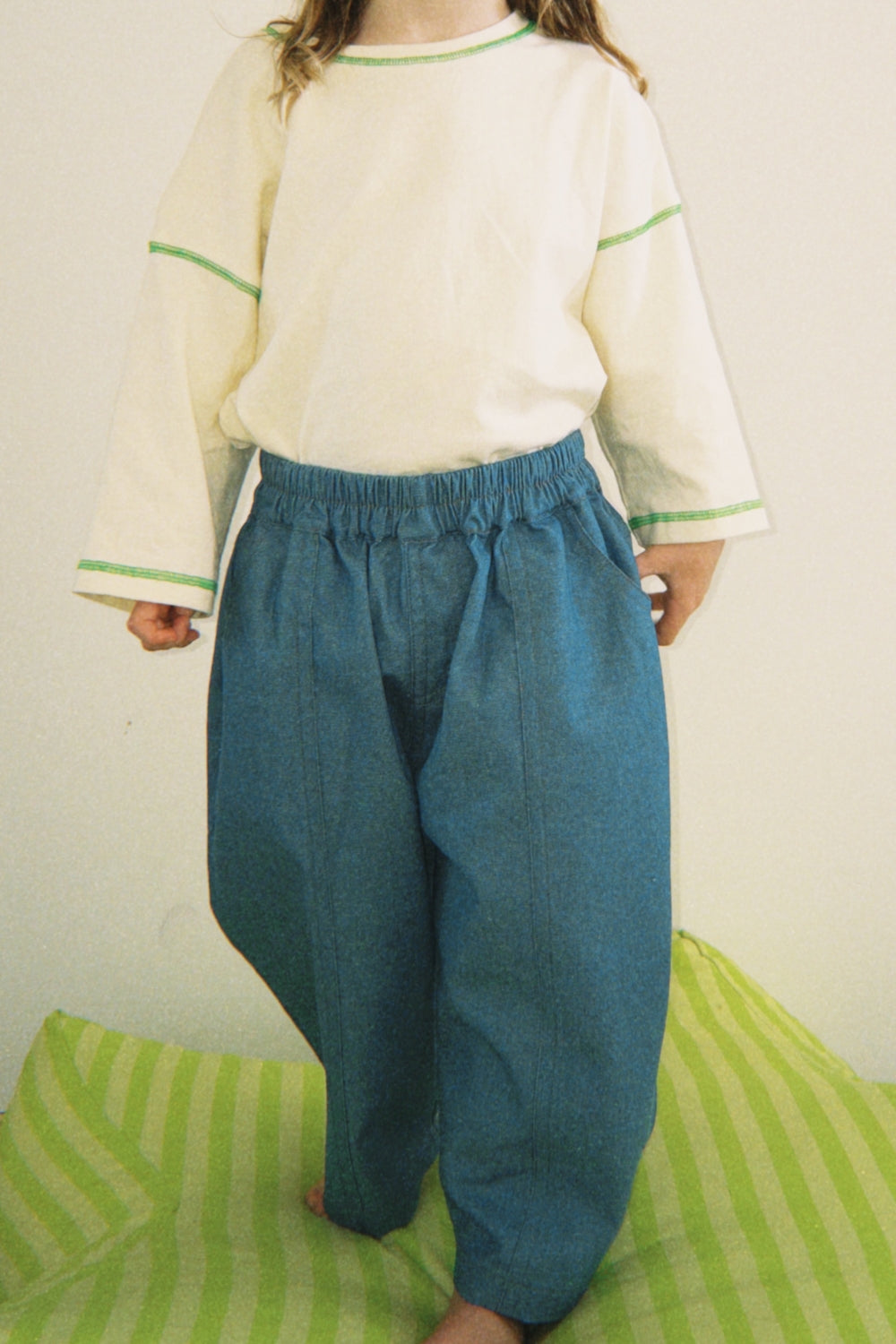 Staple Stitch Long Sleeve Tee | Milk + Apple