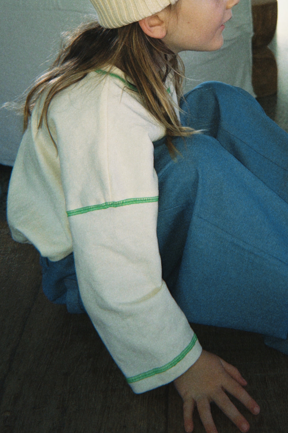 Staple Stitch Long Sleeve Tee | Milk + Apple