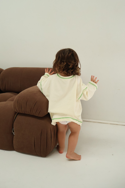 Staple Stitch Long Sleeve Tee | Milk + Apple