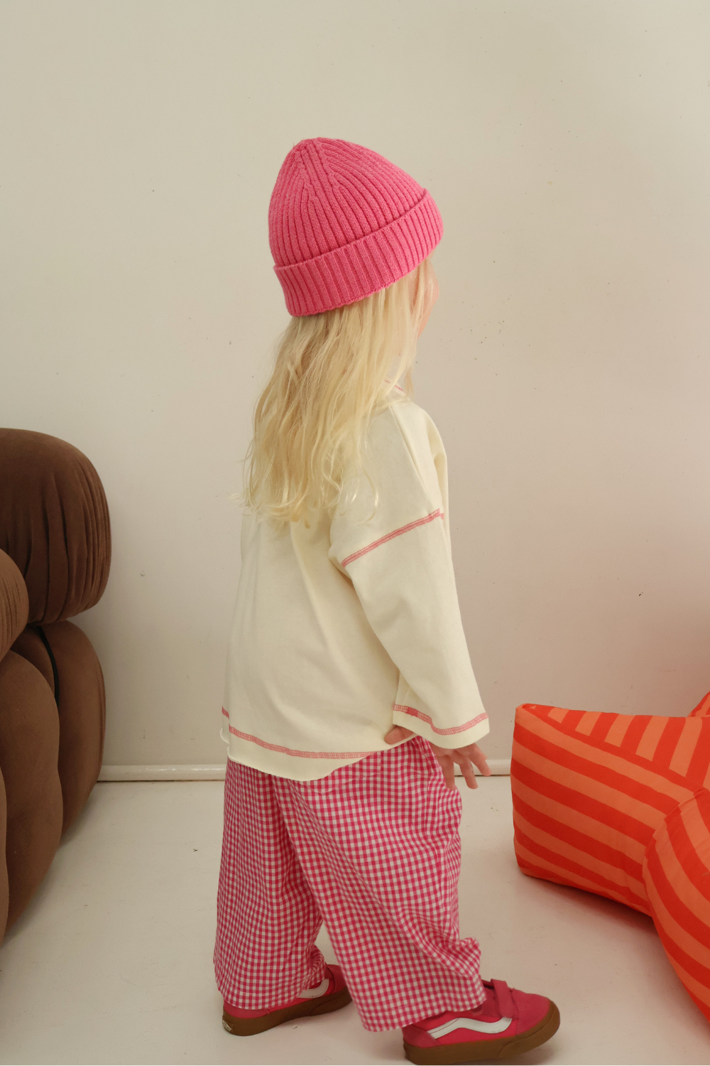 Staple Stitch Long Sleeve Tee | Milk + Raspberry