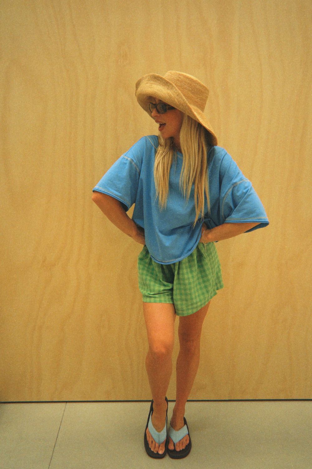 Staple Stitch Tee | Ocean