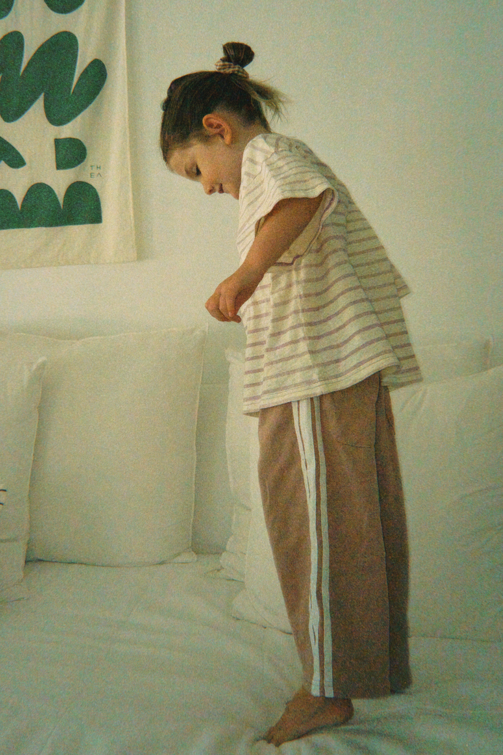 Stripey Staple Tee | Lilac